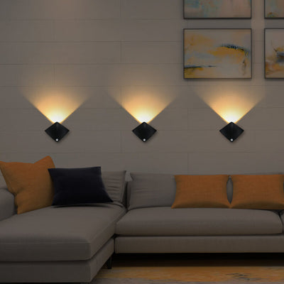مصباح حائط LED بتصميم عصري على شكل سمكة الراي اللاسعة 