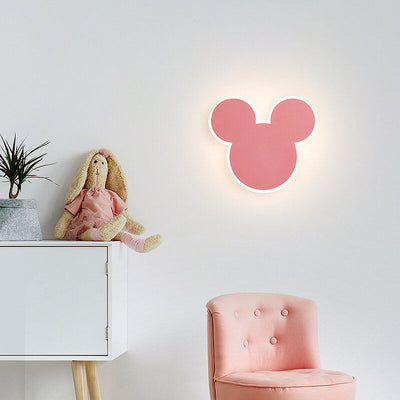 مصباح حائط LED على شكل فأر وأرنب كرتوني إبداعي 