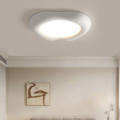 Modern Minimalist Apple Shape Solid Color LED Flush Mount Ceiling Light