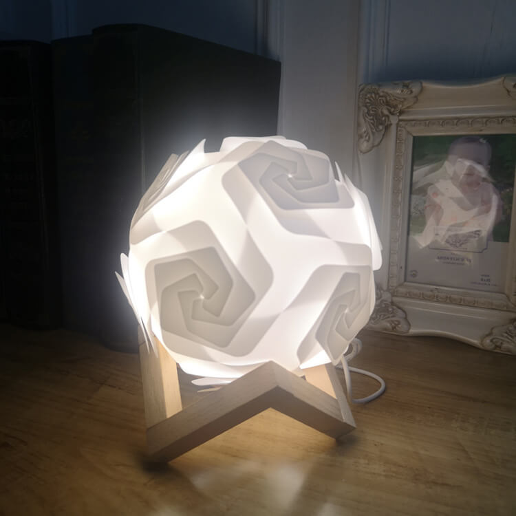 DIY Mondlampe LED Nachtlicht USB Dekorative Tischlampe 