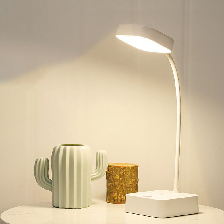 Lampe de bureau LED tactile pliable rechargeable carrée simple pour le soin des yeux 