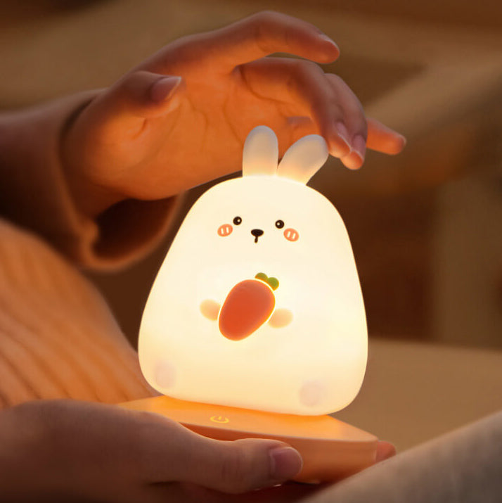Kreative Silikon Tier USB Wiederaufladbare Nachtlicht Dekorative Tischlampe 