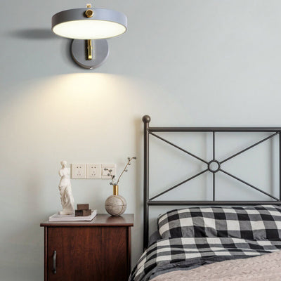 Modern Macaroon Round Iron LED Wall Sconce Lamp