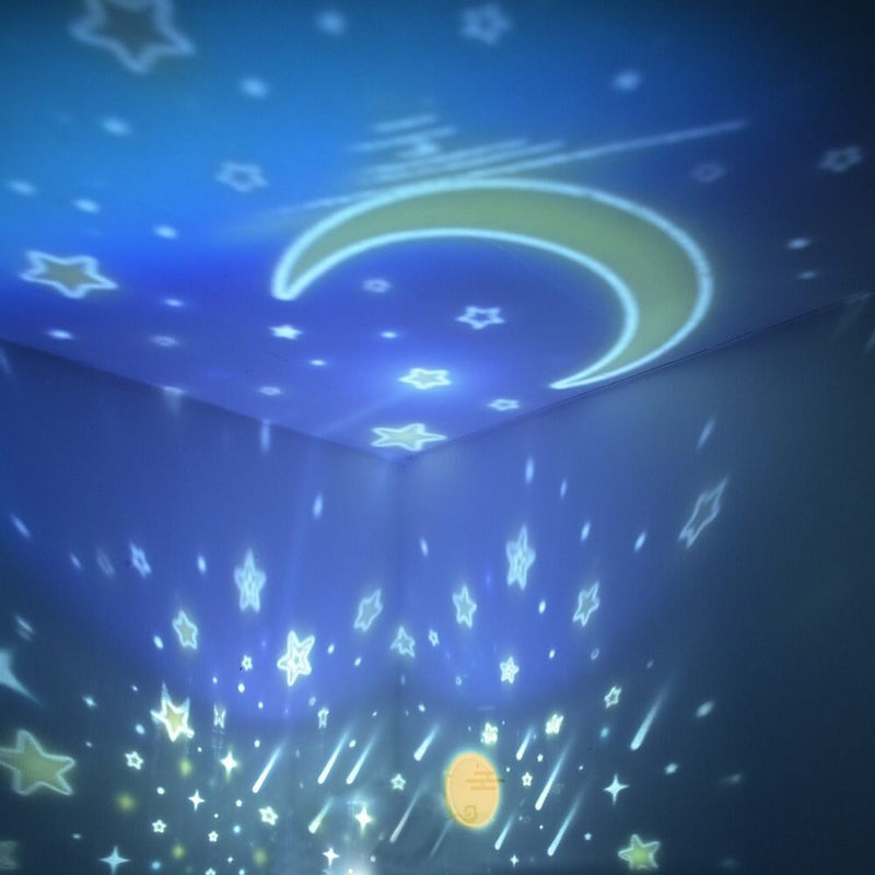Lámpara de Mesa de Luz Nocturna Portátil Recargable USB LED Ambiental Estrella Giratoria Creativa Moderna 