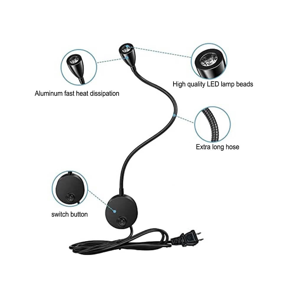 Applique murale LED moderne simple avec projecteur orientable pour la lecture 