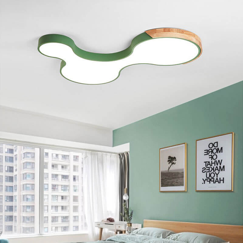 Nordic Macaron Shaped Block Clouds LED Flush Mount Ceiling Light