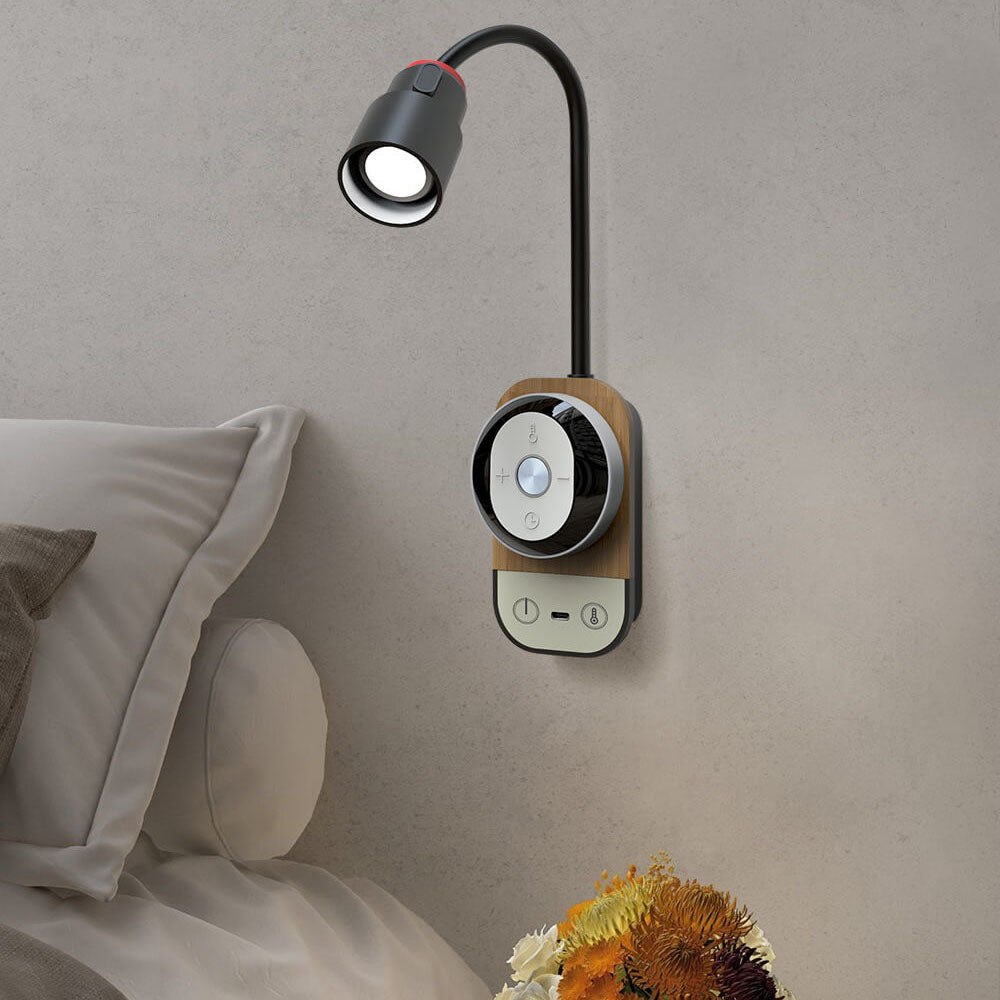 Lampe murale LED SMD en aluminium multifonctionnelle avec télécommande à succion magnétique créative moderne 