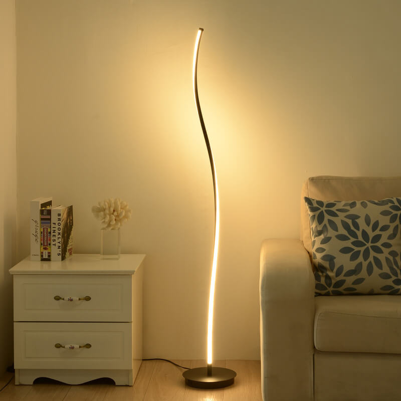 Nordic Minimalist Long Curve LED Standing Floor Lamp