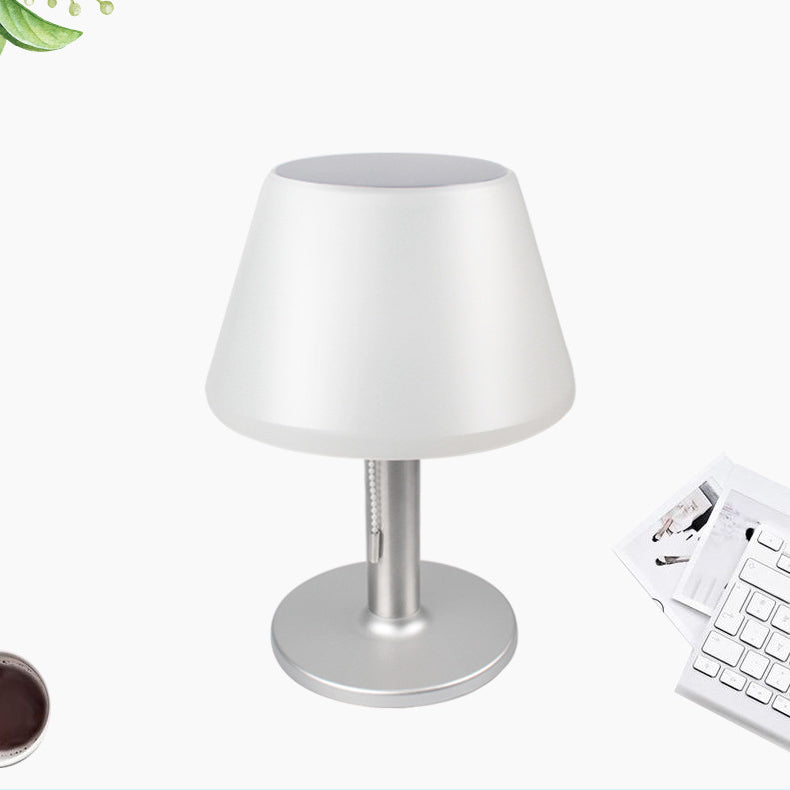Solar Powered Modern Cone Induction Waterproof LED Table Lamp