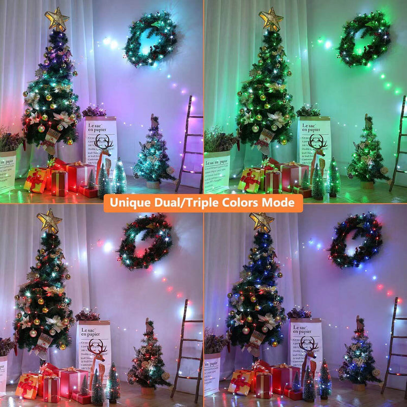 Guirlandes Lumineuses Décoratives Intelligentes Musique USB Bluetooth Application Fil de Cuivre Lumières Décoratives 