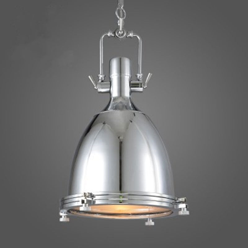 Retro Industrial 1-Light LED Wrought Iron Pendant Light