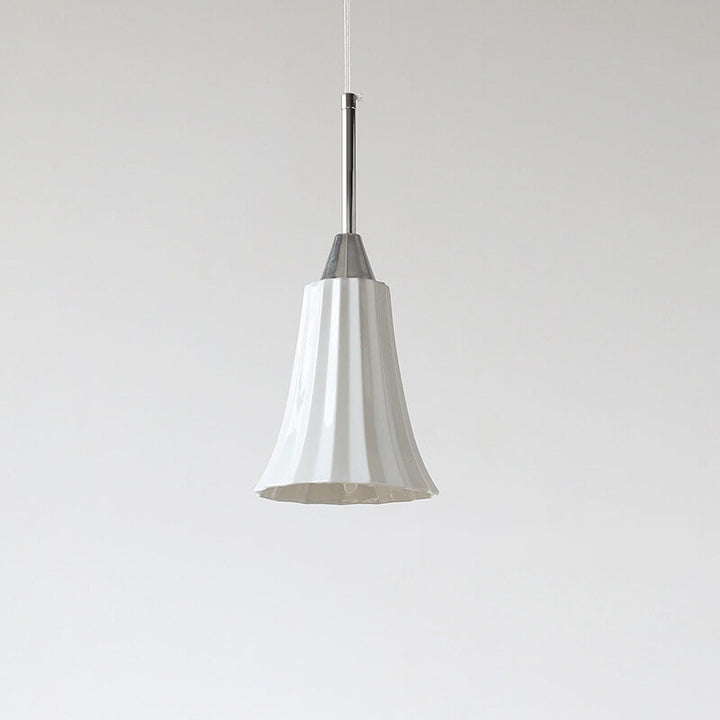 Lámpara colgante de 1 luz con textura cerámica minimalista moderna 