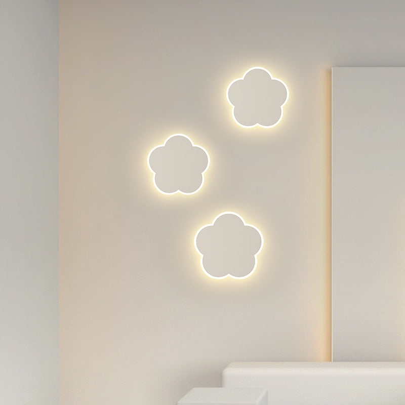 Lampe murale LED en forme créative moderne en fer et acrylique 