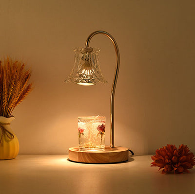 Lampe de table à une lumière Nordic Classical Bellflower en cire fondue 