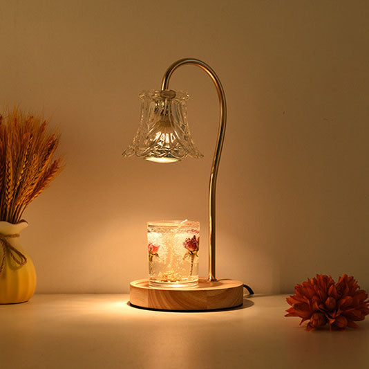 Lampe de table à une lumière Nordic Classical Bellflower en cire fondue 