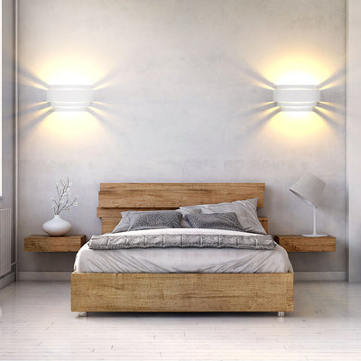 European Minimalist Solid Color Half-circle Iron LED Wall Sconce Lamp