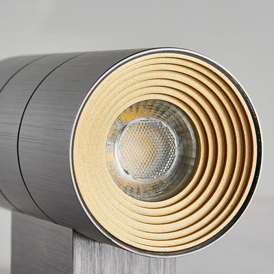 Modern Creative Cylindrical Brushed Aluminum LED Wall Sconce Lamp