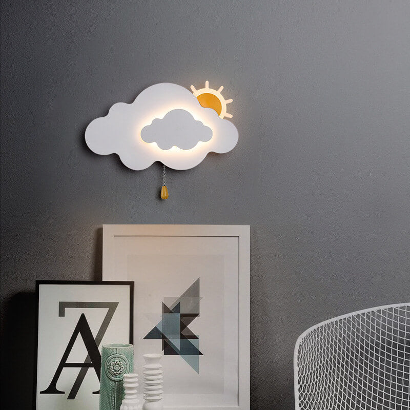 Cartoon kreative Wolken Acryl LED Wandleuchte Lampe 