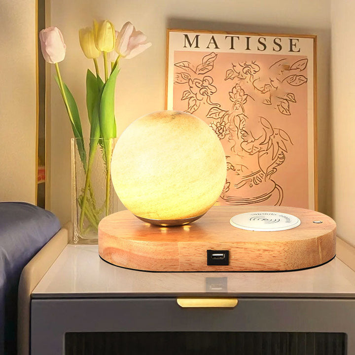 Moderne kreative Mond-anschließbare USB-Tischlampe mit 1 Licht 