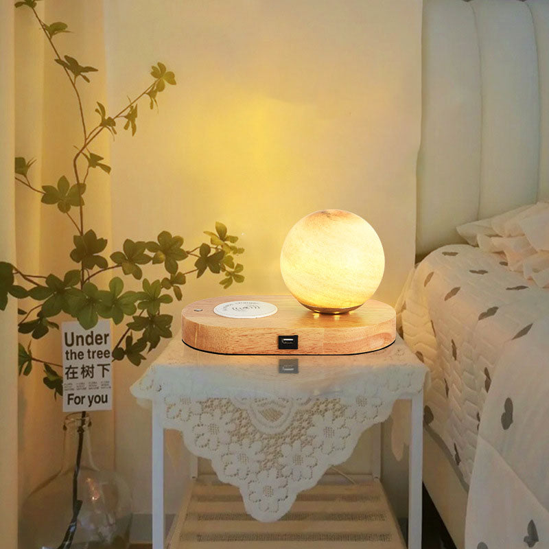 Modern Creative Moon Connectable USB 1-Light Table Lamp