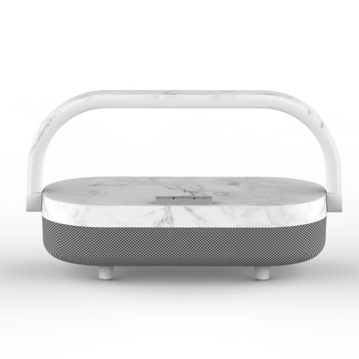 Moderne minimalistische kabellose Induktions-Bluetooth-Lade-USB-LED-Tischlampe für das Schlafzimmer 