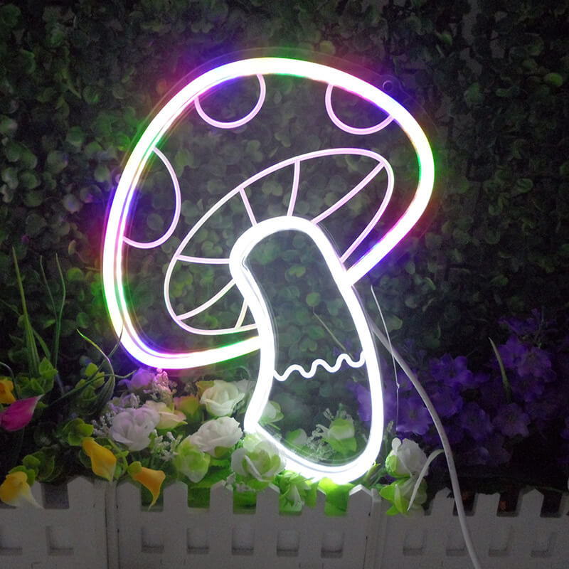 ضوء فطر إبداعي LED USB ضوء نيون زخرفي 