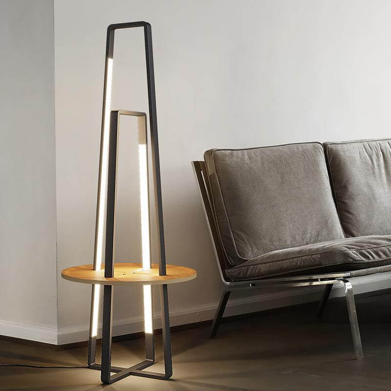 Nordic Creative Geometric Shelf LED Standing Floor Lamp