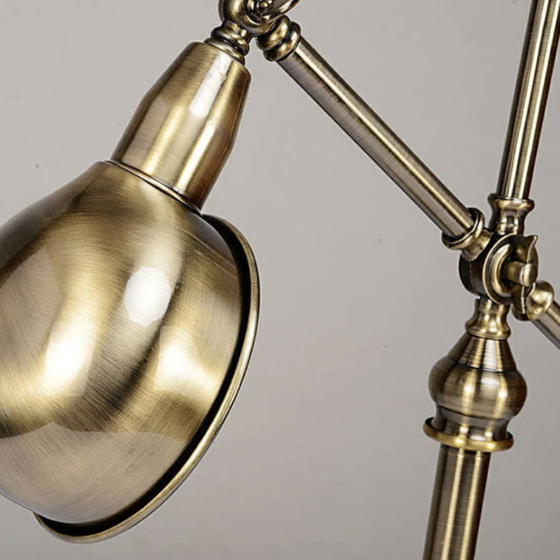Lampe de Table 1 Lumière avec Protection des Yeux en Fer Industriel Simple 