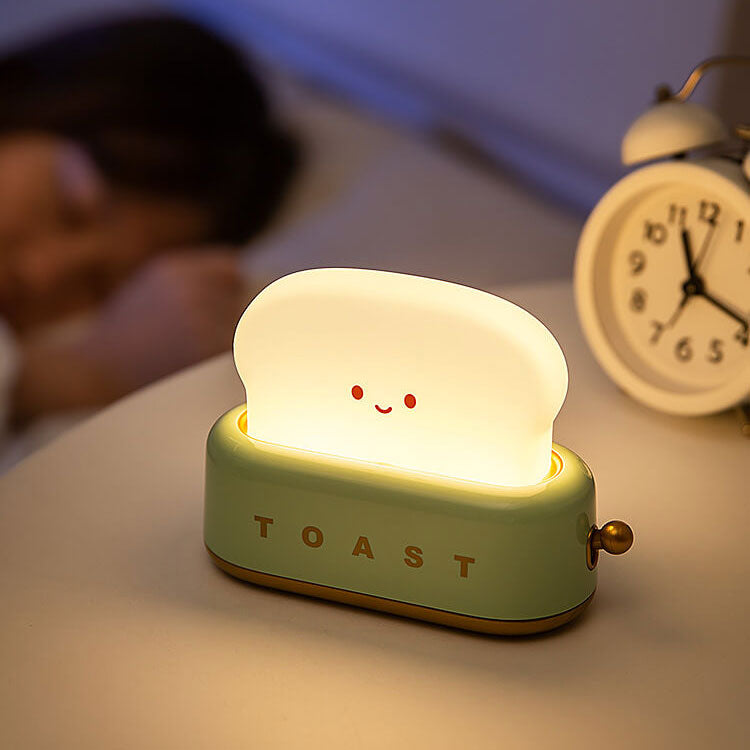 Lampe de table à lumière nocturne LED design créatif pour machine à pain 