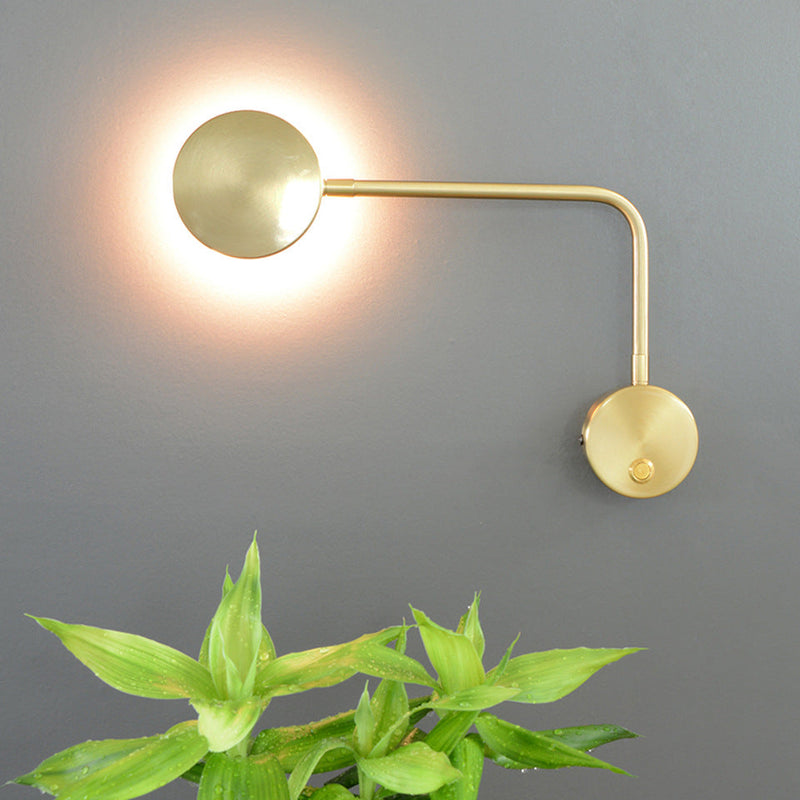 Modern Minimalist Solid Color with Switch Rotatable LED Wall Sconce Lamp