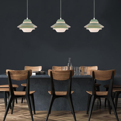 Modern Minimalist Flying Saucer Macaron 1-Light Pendant Light