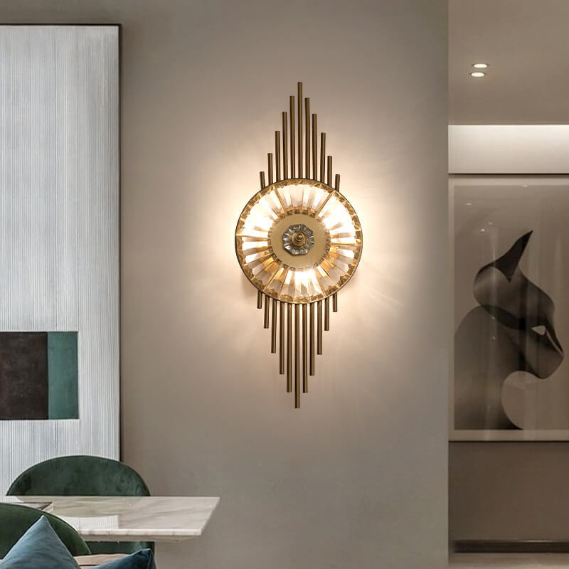 مصباح حائط LED بتصميم إبداعي من الكريستال الفاخر 