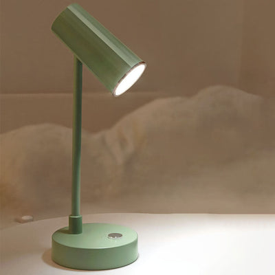 Nordic Minimalist Solid Color USB Rechargeable LED Reading Table Lamp