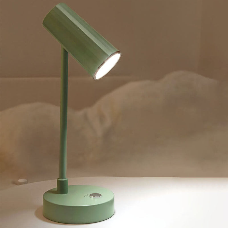 Nordic Minimalist Solid Color USB Rechargeable LED Reading Table Lamp