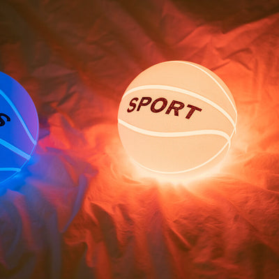 Kreatives Basketball-Silikon-LED-Nachtlicht USB-Ladetischlampe