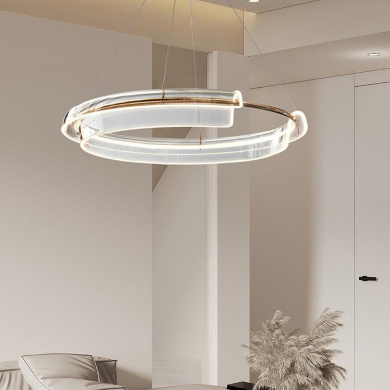 Minimalist Creative Round Wrought Iron LED Chandelier