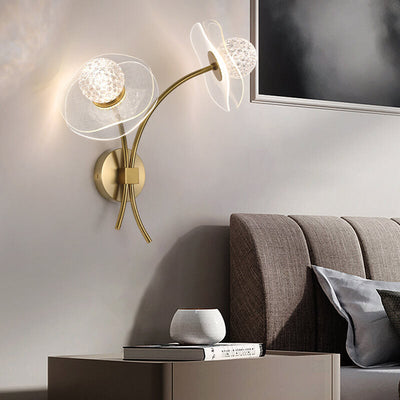 Europäische kreative Lotus-Blumen-Acryl-LED-Wand-Leuchter-Lampe