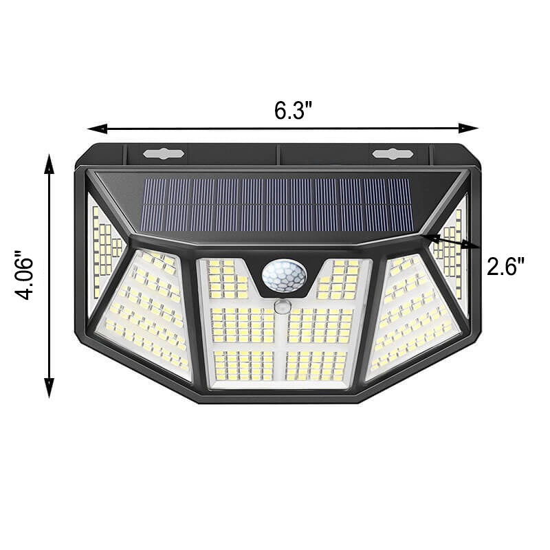 Solar Induction Multi-mode Trapezoid Outdoor Waterproof Wall Sconce Lamp