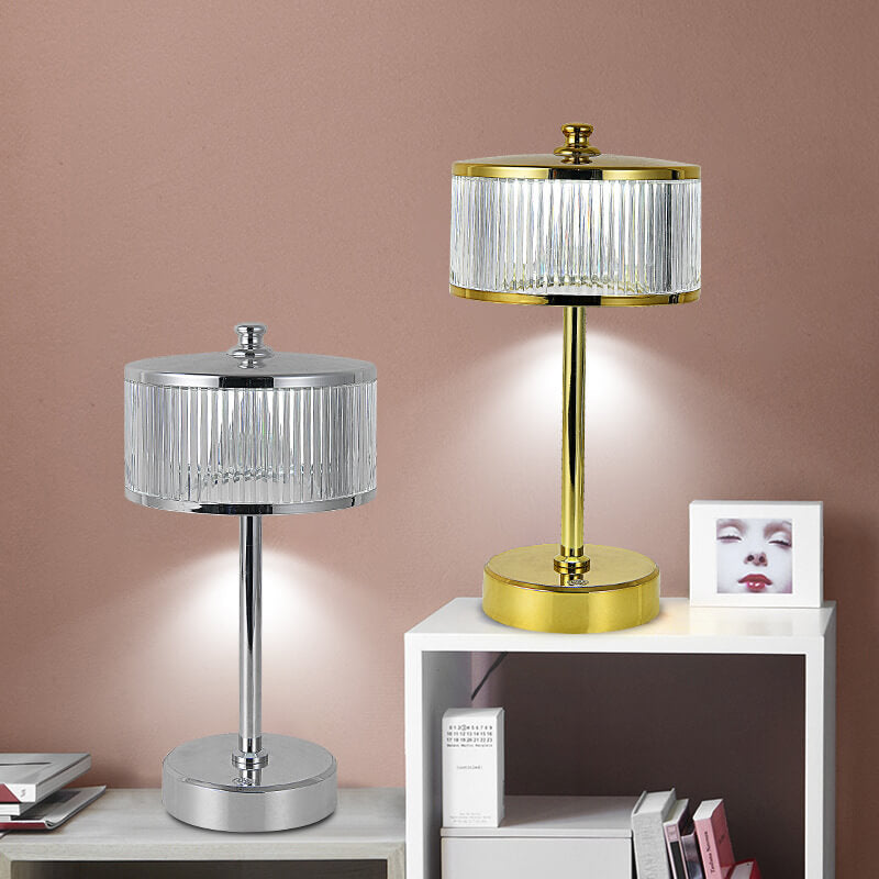 Lampe de table ambiante tactile LED rechargeable en acrylique de luxe créatif 
