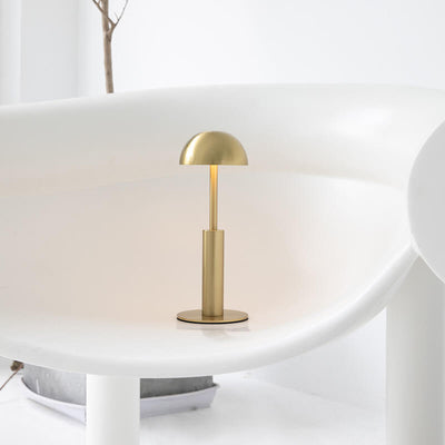 Simple Gold Dome USB Charging LED Table Lamp