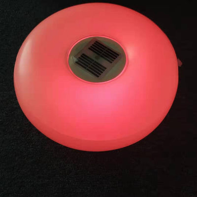Solar Round Pool Light LED Inflatable Outdoor Waterproof Floating Light