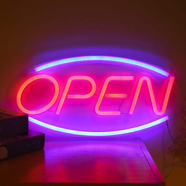 Contemporary Creative Neon Open AS PVC LED Atmosphere Neon Decorative Light
