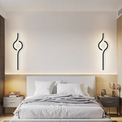 مصباح حائط LED بتصميم تاي تشي إبداعي من الأكريليك الحديث 