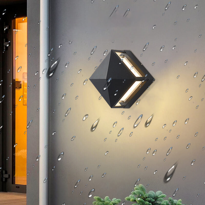 Applique murale LED carrée en aluminium acrylique étanche simple pour l&