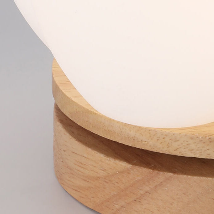 Moderne Creme Wolke Holz Rotomolding 1-Licht Deckenleuchte mit halber Einbauleuchte 
