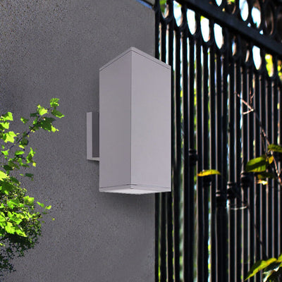 Modern Minimalist Square Column LED Luminous Outdoor Waterproof Wall Sconce Lamp