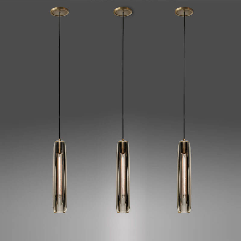 Modern Light Luxury Personality Full Copper Crystal 1-Light Pendant Light