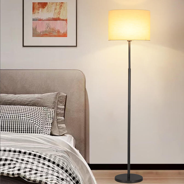Nordic Simplicity Drum Cone Shade Linear 1-Light Standing Floor Lamp