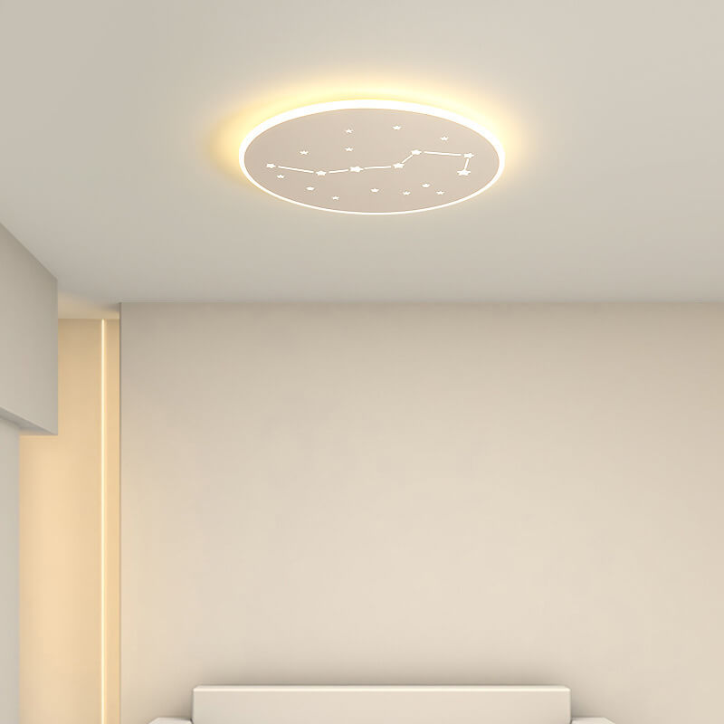 Modern Creative Dipper Round LED Flush Mount Ceiling Light