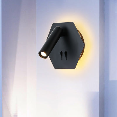 Nordic Light Luxury Hexagonal Spotlight LED Adjustable Wall Sconce Lamp